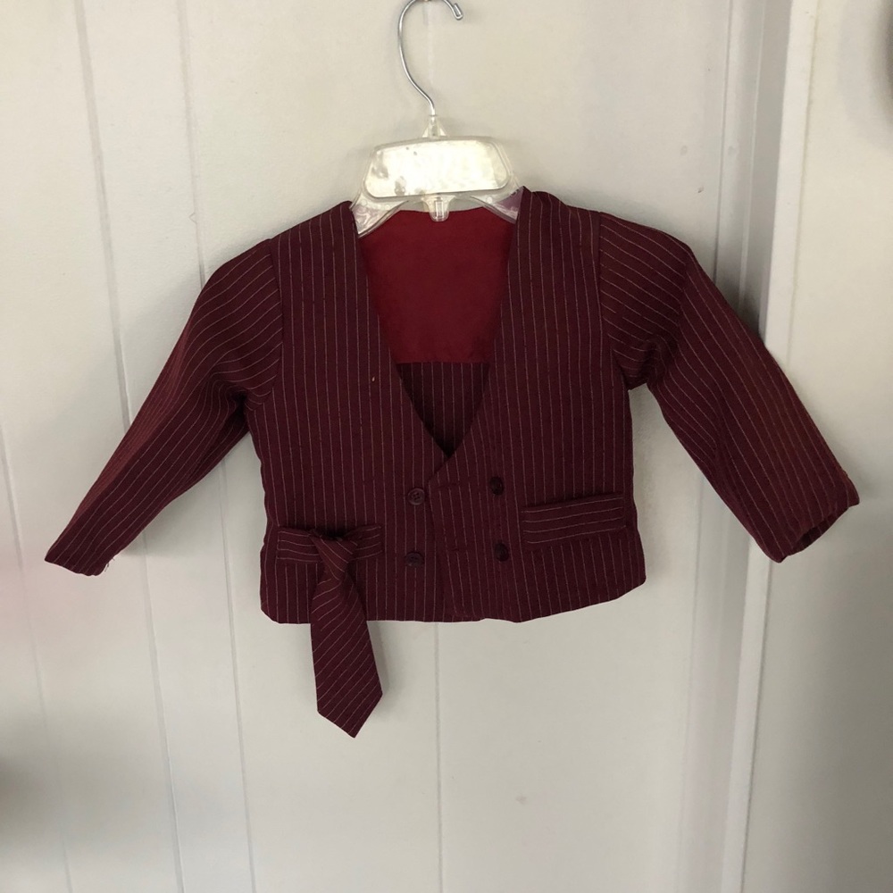 Toddler jacket with tie